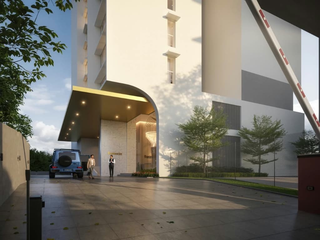 Grand Entrance Drop-off & Porch