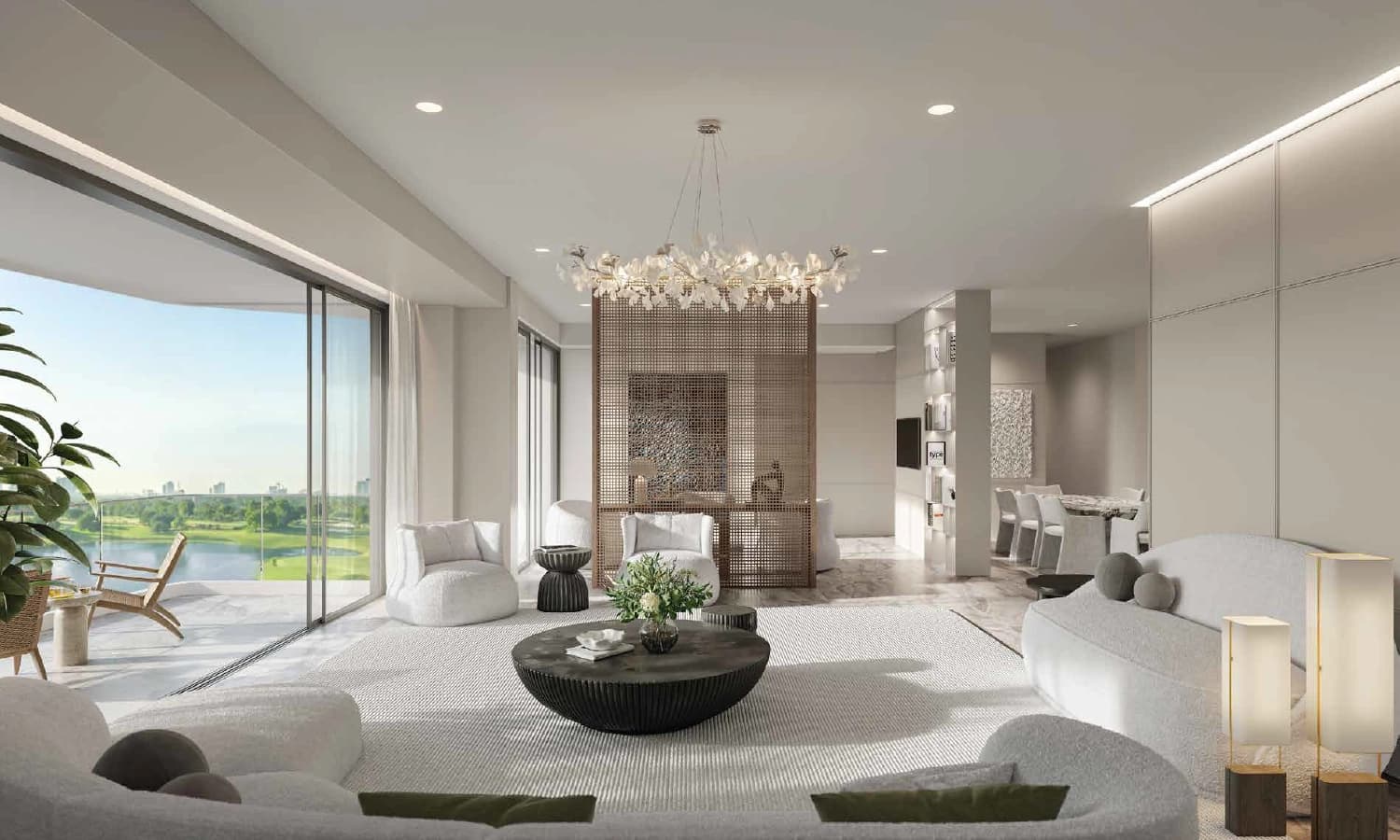 Opulent Living & Dining Suite